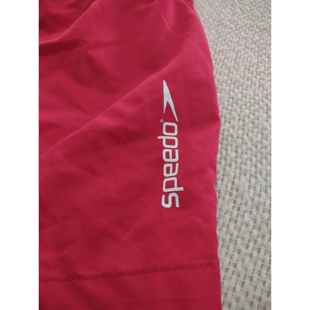 Speedo Red Board Shorts‎ XXL Classic Retro Summer Beach Casual Lightweight Surf